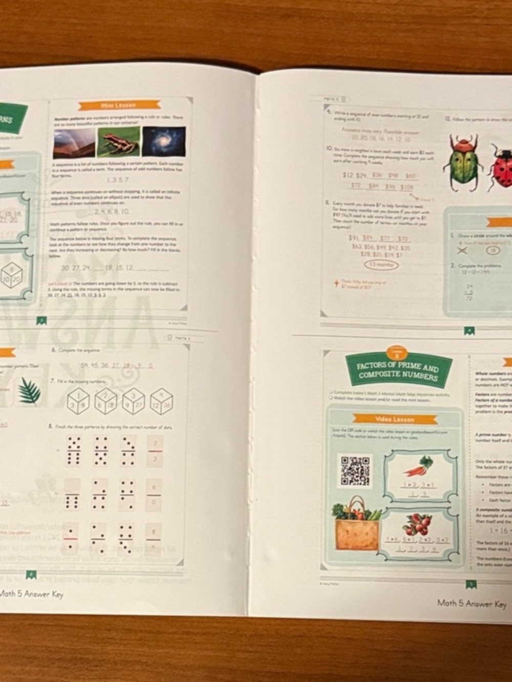 Simply Good and Beautiful Math 5 Answer Key - Green - Picture 2 of 2